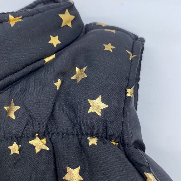 Healthtex Puffy Vests Set of 2 Bright Pink  Silver Hearts Black Gold Stars 12 M - Picture 10 of 15